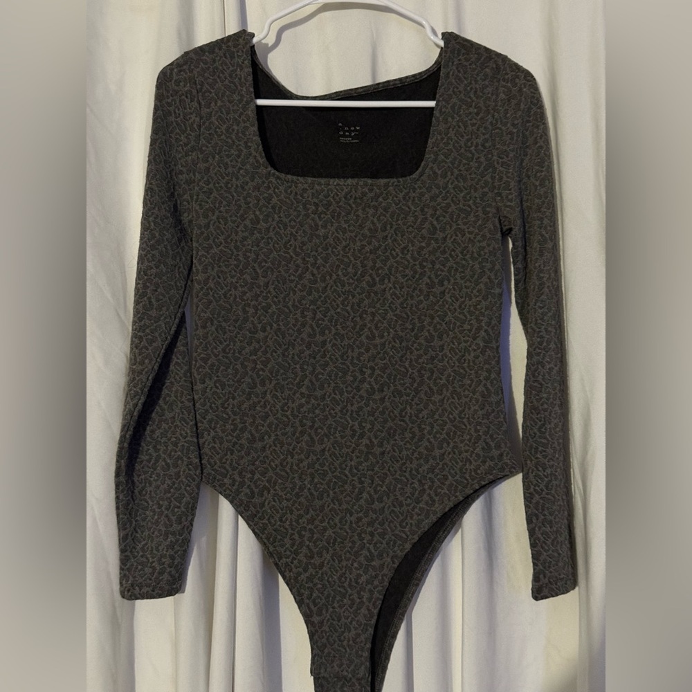 A new day (Black Long Sleeve Bodysuit)